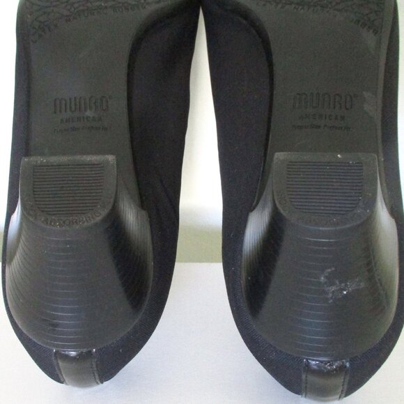 Munro American Womens Black Textile Peep Toe Pump w/ 2"Heel NWOB - Size 11M - Picture 8 of 9